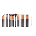 Private Logo Profession 20pcs Makeup brushes Black Gold Handle Eye Shadow Foundation Brush Cosmetic Makeup Brush Set